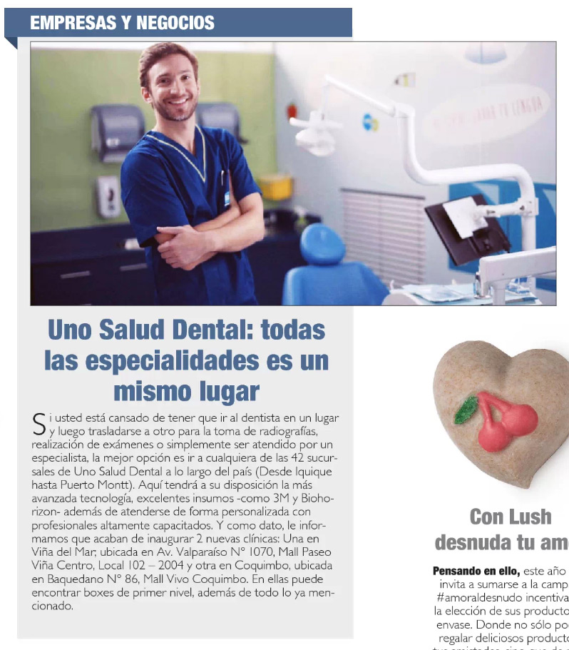 Uno Salud Dental: Todas las especialidades es un mismo lugar