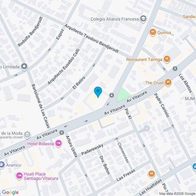 Mapa Clínica Vitacura