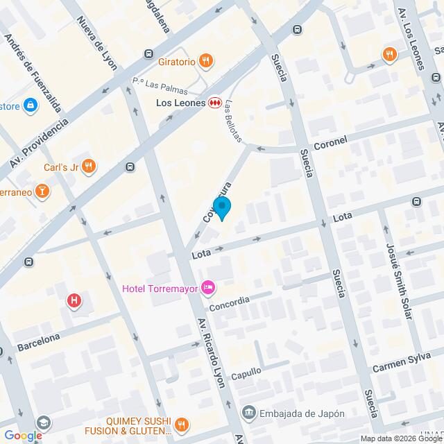 Mapa Clínica Coyancura Los Leones