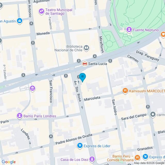 Mapa Clínica Santa Lucía