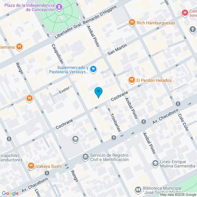 Mapa Clínica Concepción Cochrane