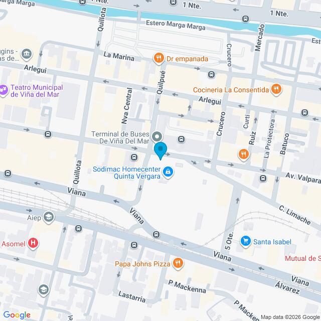 Mapa Clínica Viña del Mar Centro
