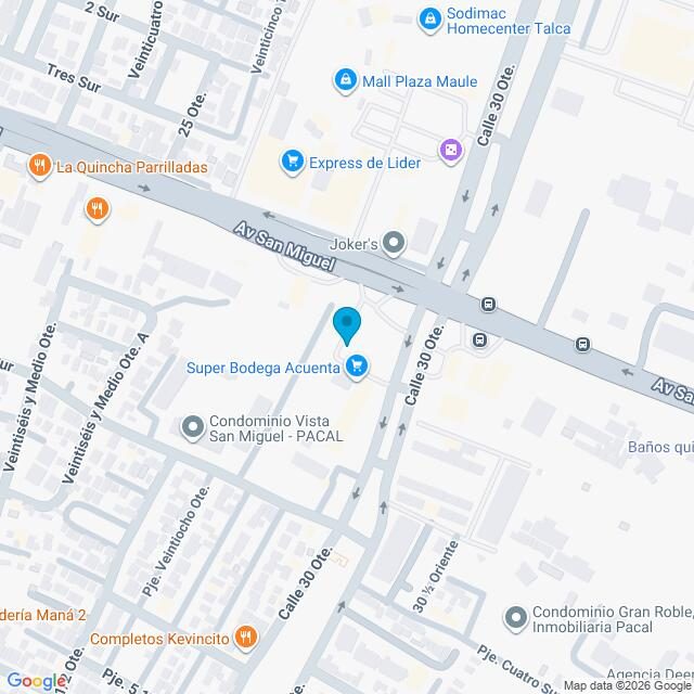 Mapa Clínica Talca Oriente