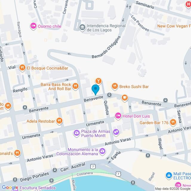 Mapa Clínica Puerto Montt Benavente