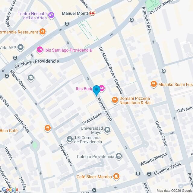 Mapa Clínica Manuel Montt
