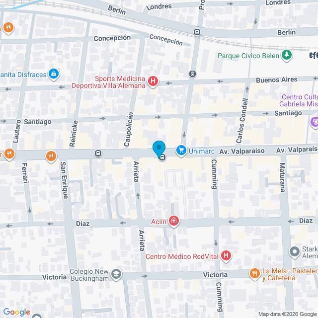 Mapa Clínica Villa Alemana