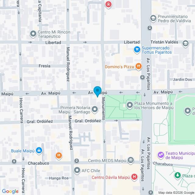 Mapa Clínica Maipú Monumento