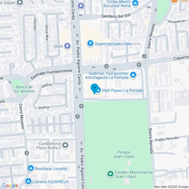 Mapa Clínica Antofagasta La Portada