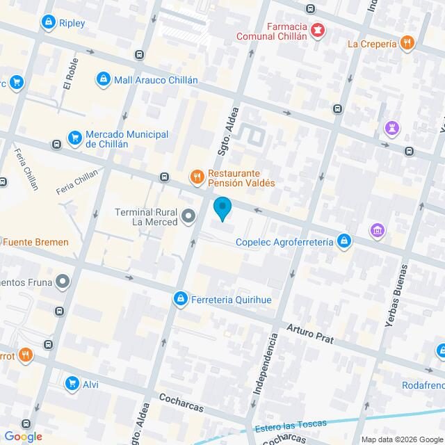 Mapa Clínica Chillán Sargento Aldea