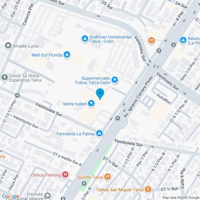Mapa Clínica Talca La Florida