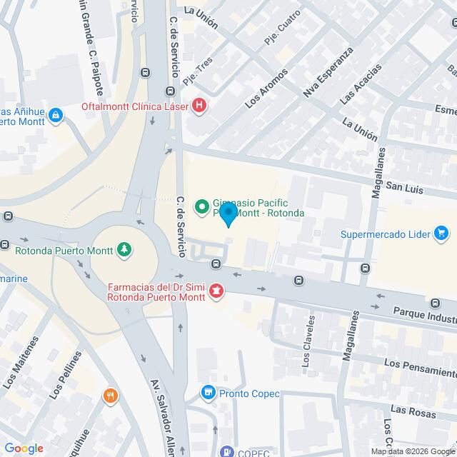 Mapa Clínica Puerto Montt Parque Industrial