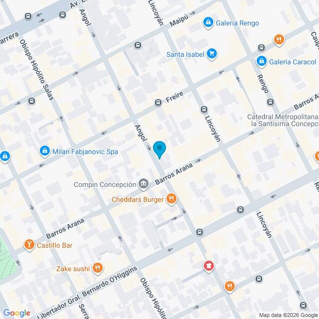 Mapa Clínica Concepción Barros Arana