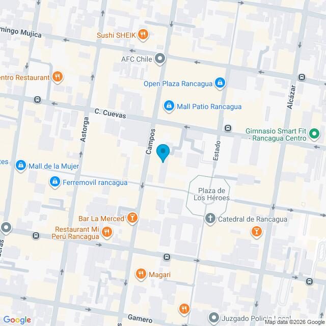 Mapa Clínica Rancagua Paseo Independencia