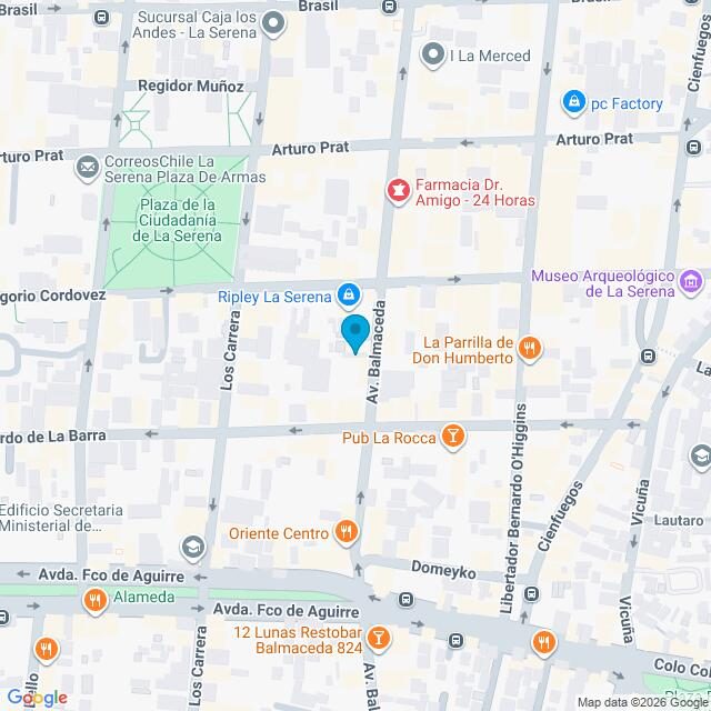 Mapa Clínica La Serena Centro