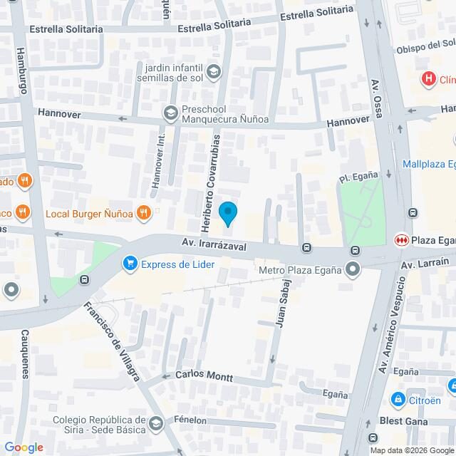 Mapa Clínica Plaza Egaña