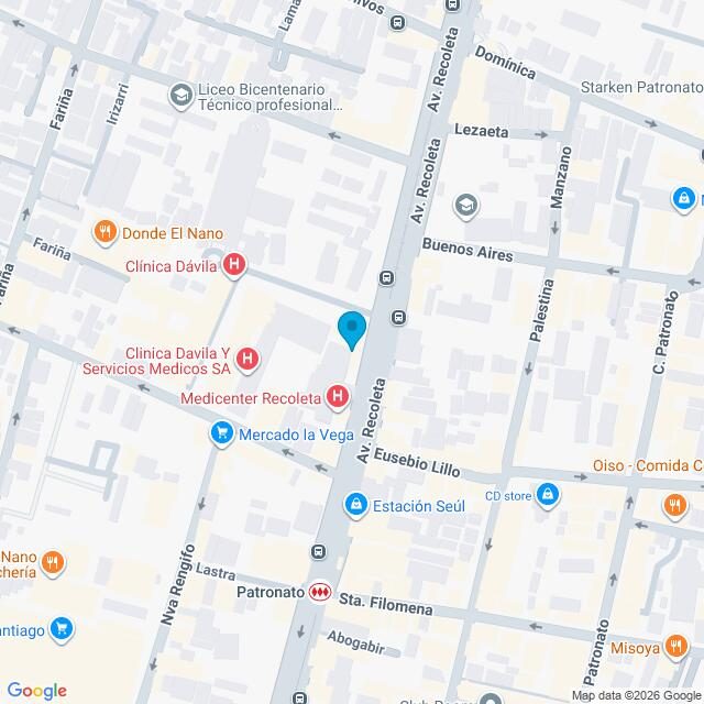 Mapa Clínica Recoleta