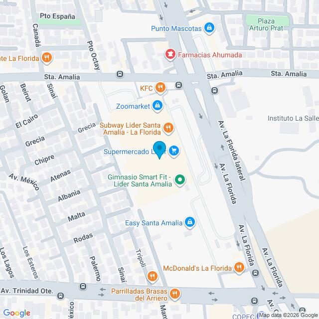 Mapa Clínica Santa Amalia