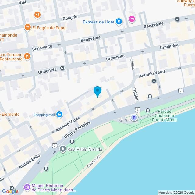 Mapa Clínica Puerto Montt Antonio Varas