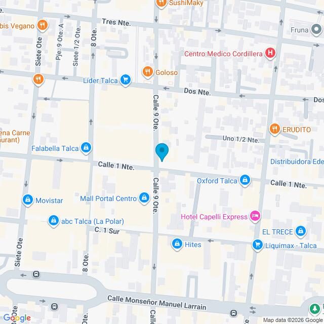 Mapa Clínica Talca Centro