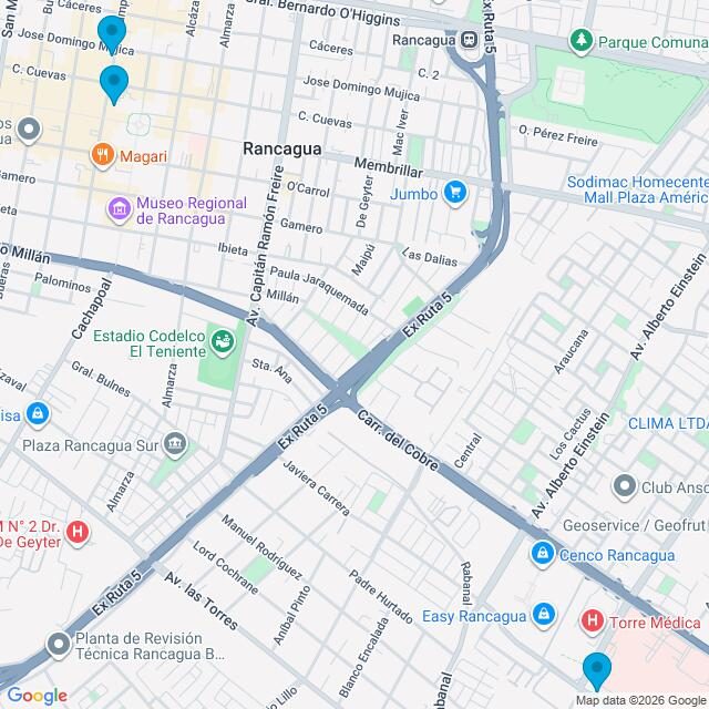 Mapa Clínicas Uno Salud