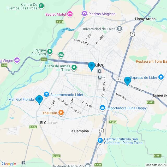 Mapa Clínicas Uno Salud
