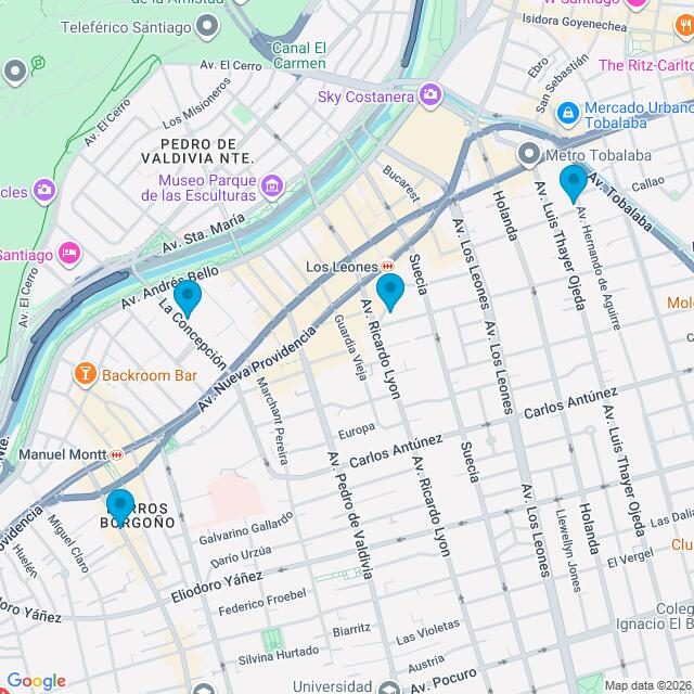 Mapa Clínicas Uno Salud
