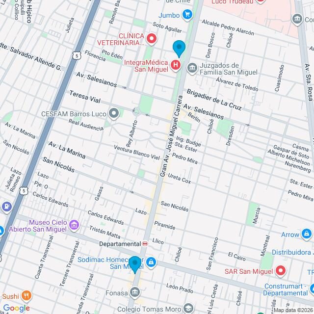 Mapa Clínicas Uno Salud