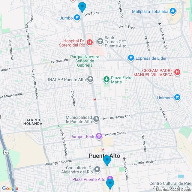 Mapa Clínicas Uno Salud