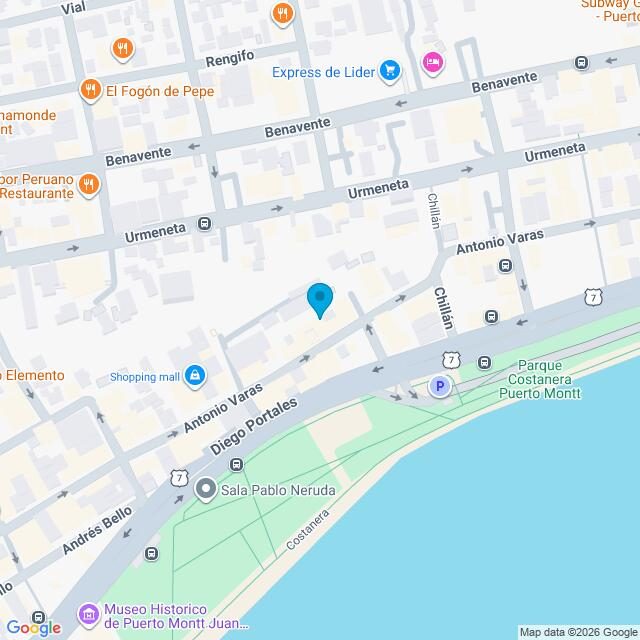 Mapa Clínica Puerto Montt Antonio Varas