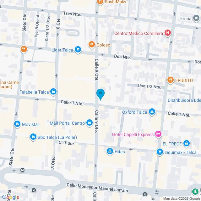 Mapa Clínica Talca Centro