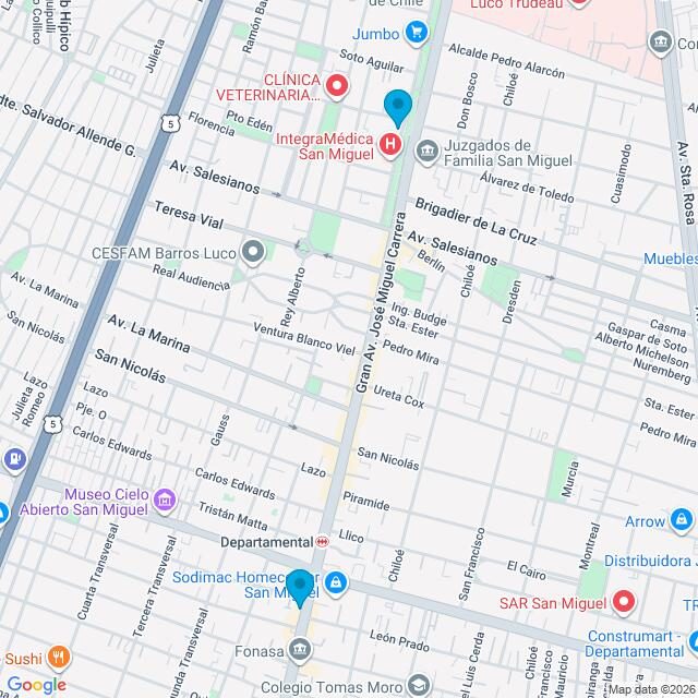 Mapa Clínicas Uno Salud
