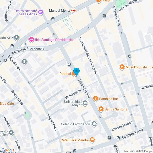 Mapa Clínica Manuel Montt