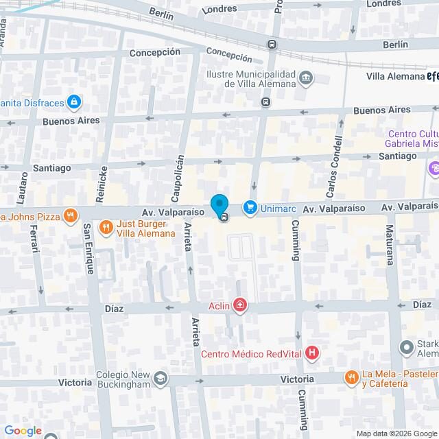 Mapa Clínica Villa Alemana