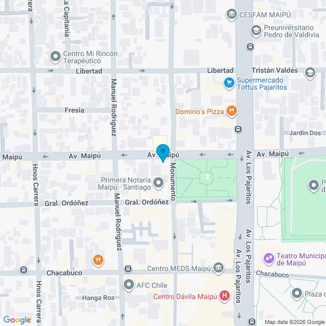 Mapa Clínica Maipú Monumento