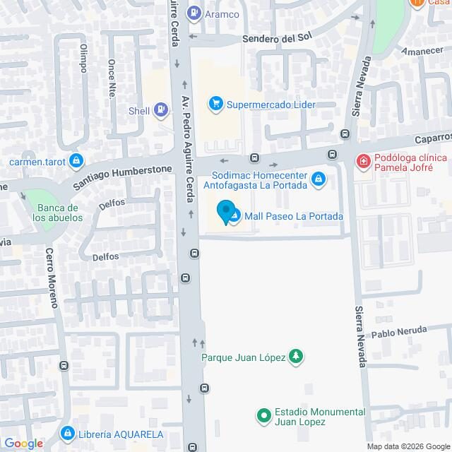 Mapa Clínica Antofagasta La Portada