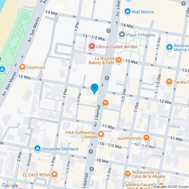 Mapa Clínica Viña del Mar Libertad