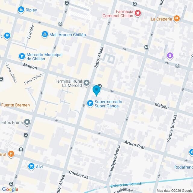 Mapa Clínica Chillán Sargento Aldea