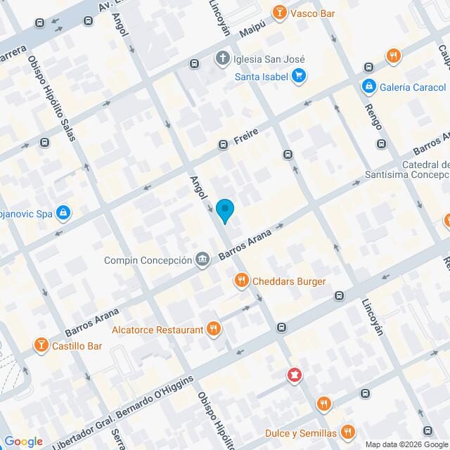 Mapa Clínica Concepción Barros Arana