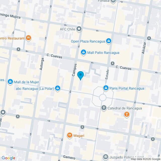 Mapa Clínica Rancagua Paseo Independencia