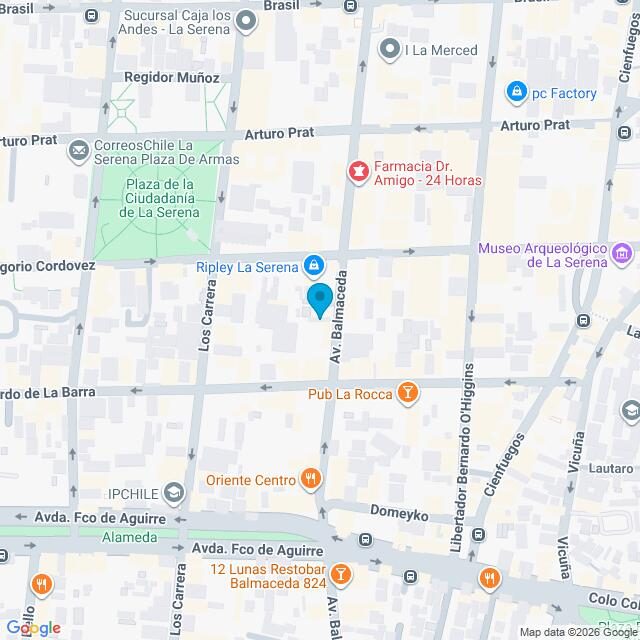 Mapa Clínica La Serena Centro