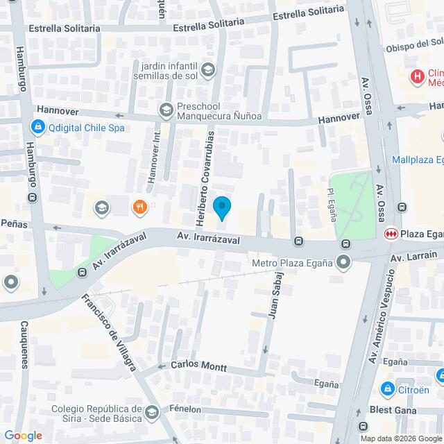 Mapa Clínica Plaza Egaña