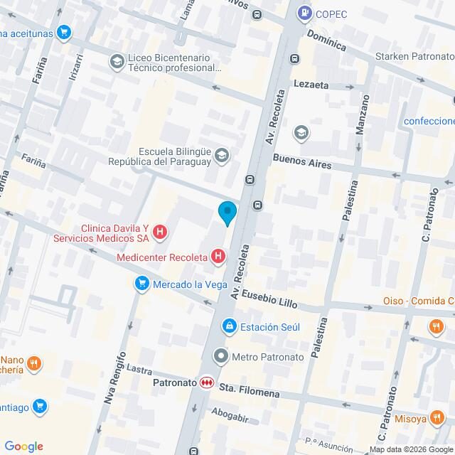 Mapa Clínica Recoleta