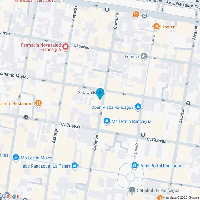 Mapa Clínica Rancagua Centro