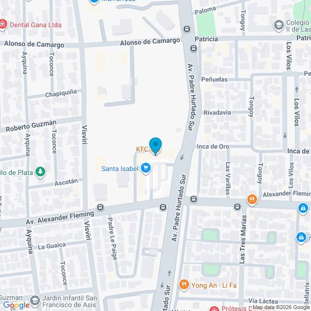 Mapa Clínica Padre Hurtado Sur – Fleming